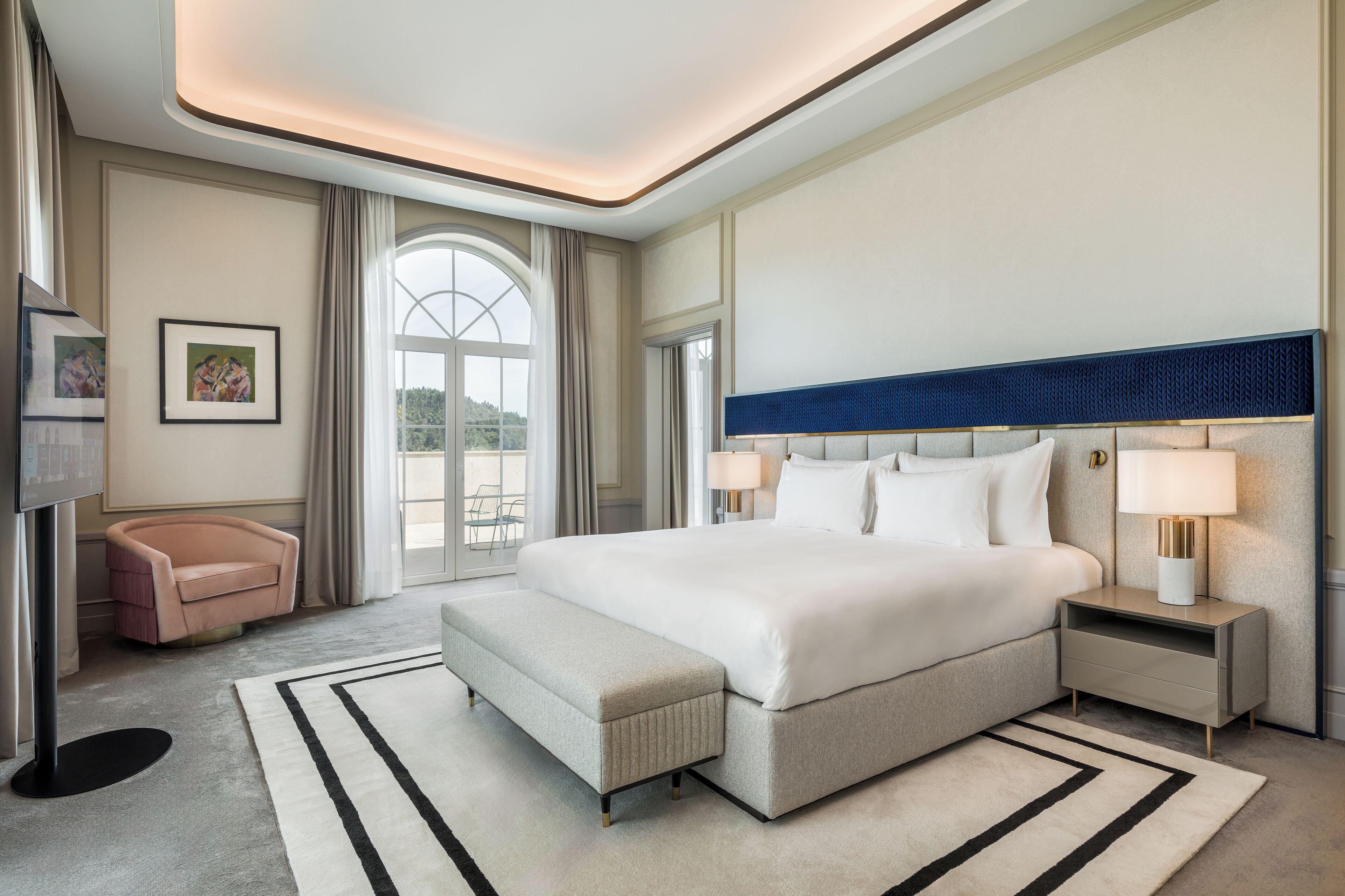 Free minibar items, desk, blackout curtains, iron/ironing board