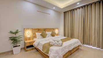 In-room safe, desk, blackout curtains, soundproofing