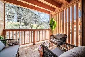 Terrace/patio - Colibri - Cozy Apartment in Les Gets (Les Gets)