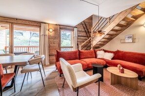 Living area - Colibri - Cozy Apartment in Les Gets (Les Gets)