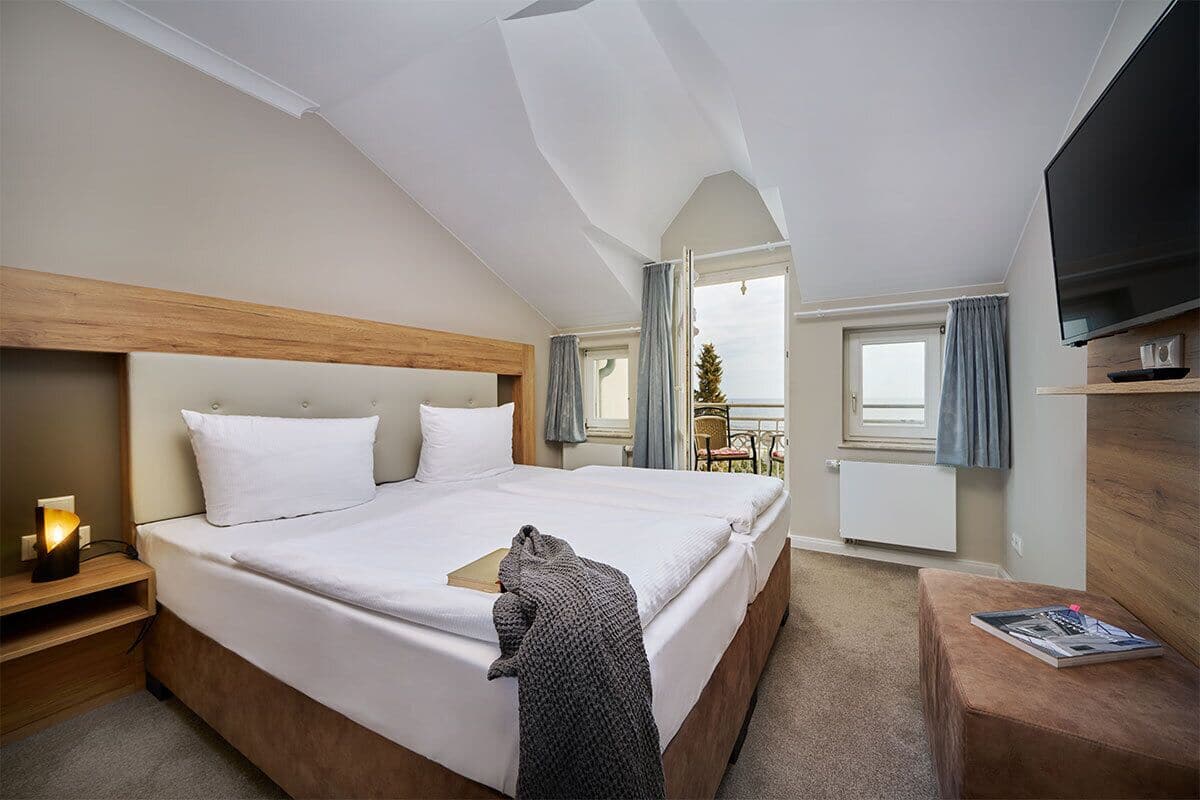 Junior Suite mit Meerblick (27/08) | 低過敏寢具、搖籃/嬰兒床、折疊床/加床、獨特裝潢