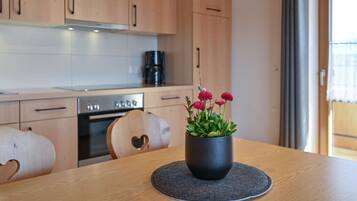 Apartment | Private kitchen | Oven, electric kettle, toaster