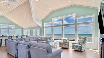 Smart TV, foosball, table tennis, books