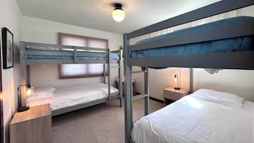 2 bedrooms, iron/ironing board, travel crib, WiFi