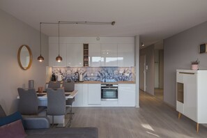 Apartment, 1 Bedroom, Balcony, Mountain View | Private kitchen | Oven, dishwasher, coffee/tea maker, electric kettle - Bukowa Apartment in Wisła by Renters (Wisla)