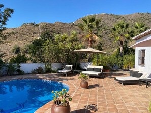 Villa | Pool | Indoor pool, outdoor pool - Holiday Home in Arenas With Pool & Sea Views (Arenas)