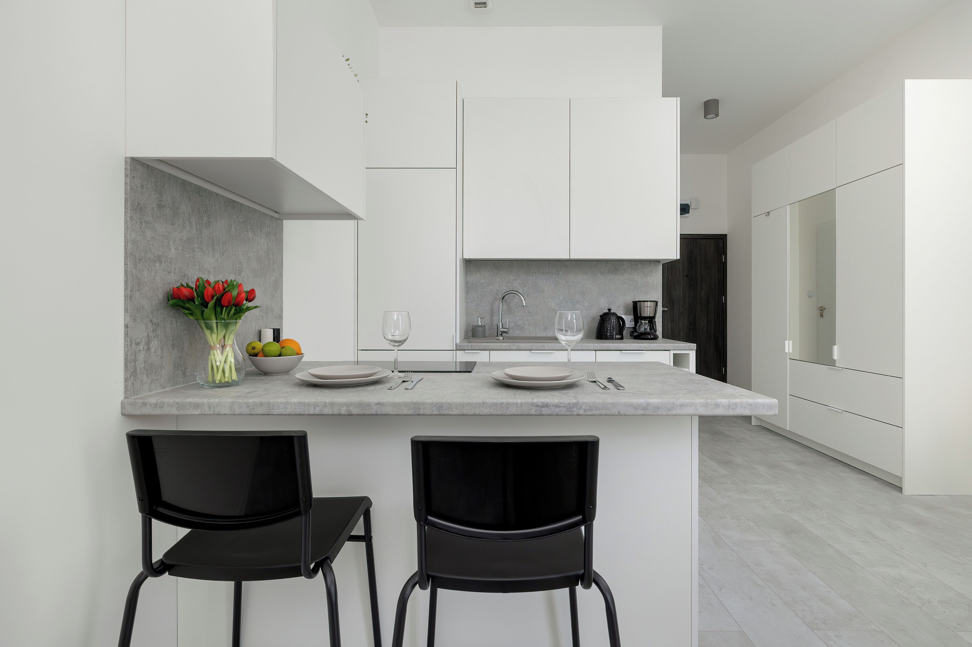 إستديو - بشرفة | مطبخ خاص | فرن، غلّاية كهربائية، مجمّد، مناشف ورقية