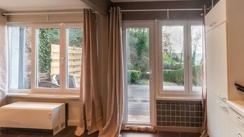 Vue depuis lâhĂ©bergement