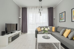 Apartment, 1 Bedroom, 2 Bathrooms, Lakeside | Living room - Luxury Apartment by Renters Prestige (Wroclaw)
