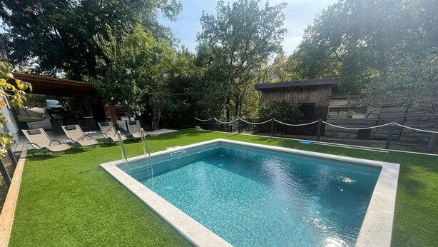 Pool | Indoor pool, outdoor pool - Vacation Home With Private Swimming Pool (Vinodol)