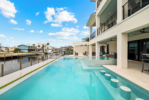 A heated pool