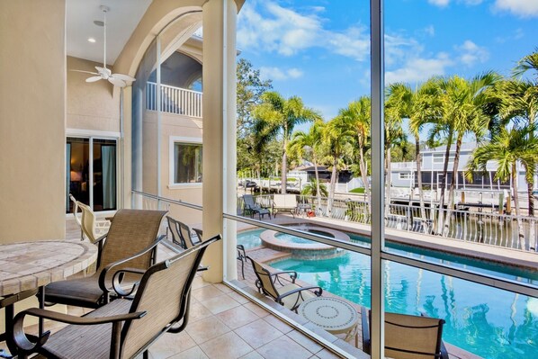 A heated pool