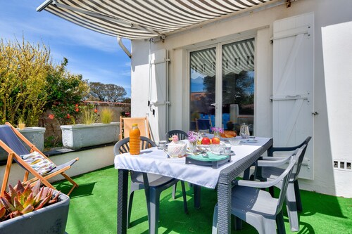 Échappée à 400m de la plage des Sableaux