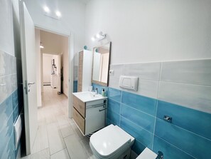 Shower, hair dryer