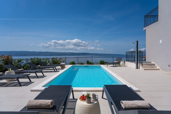 A heated pool