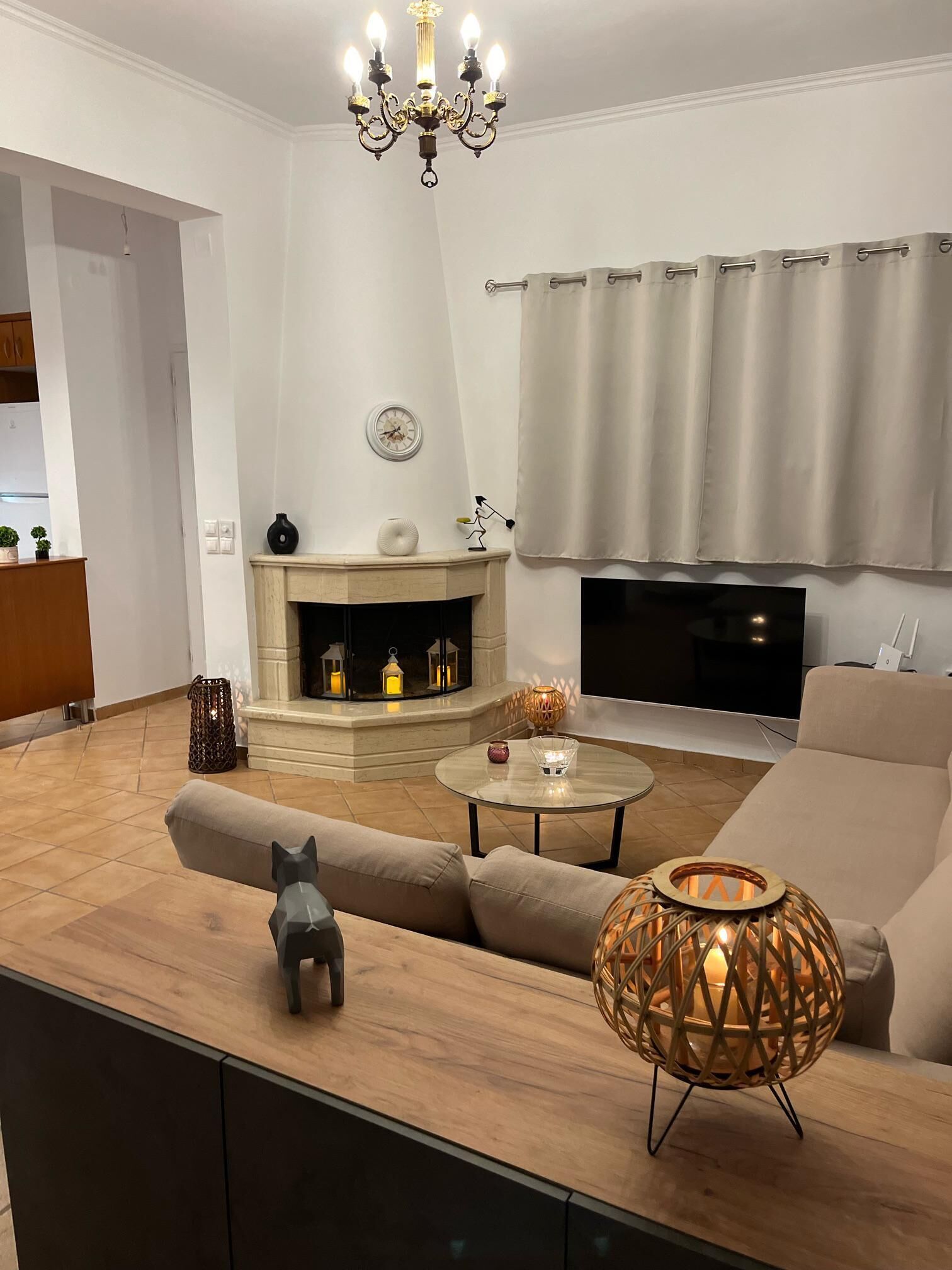 Departamento | Área de sala de estar | Chimenea 