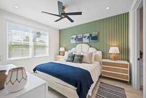 4 habitaciones, tabla de planchar con plancha, internet y ropa de cama 