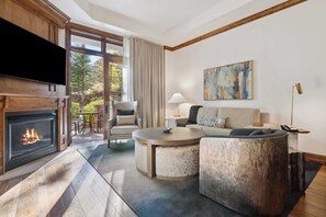 TV, fireplace - The Aspen Mountain Residences 05AB - 2 Bedroom Residence (Aspen)