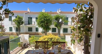 Large terrace and community pool Son Parc