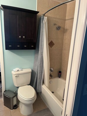 Towels, soap, toilet paper