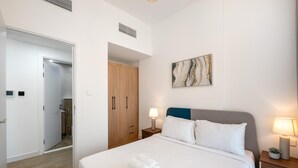 Room - Prime 1BR With Pool View Balcony at Masdar City (Abu Dhabi)