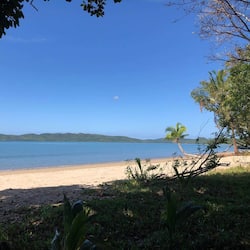 Private beach, white sand