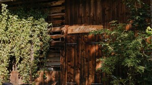 A rustic wooden building with a sign reading "Allegra." - Chalet in Montafon With Private Sauna & Views (Vandans)