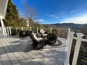 Terrace/patio - Sky Valley Home Minutes From Golf Course w/ Post Card Perfect Views (Sky Valley)