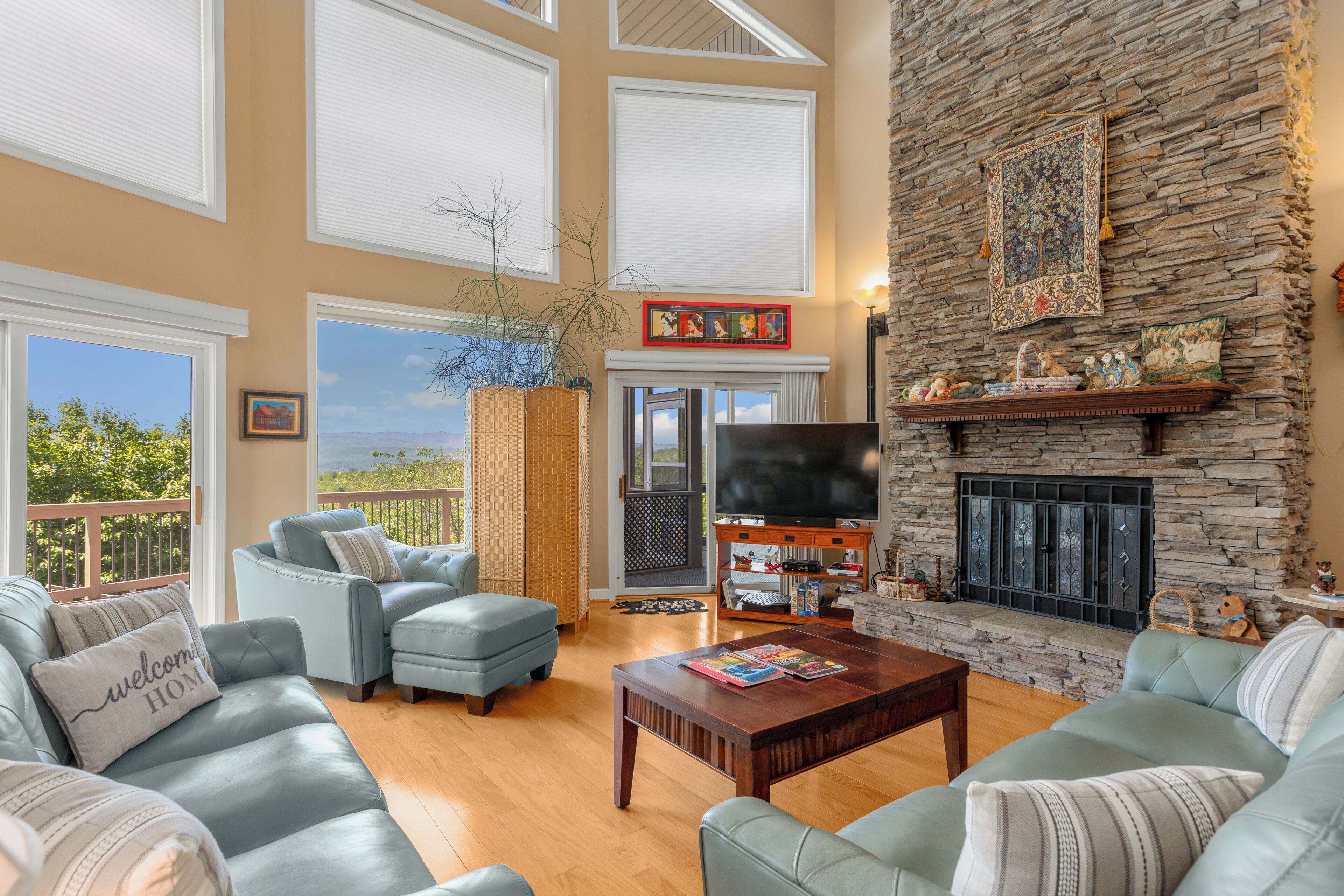 スマートテレビ、暖炉