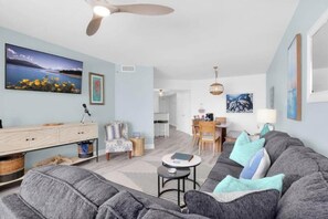 Smart TV, DVD player, books