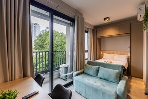 Apartamento | 1 dormitorio, escritorio, espacio para trabajar con un portátil