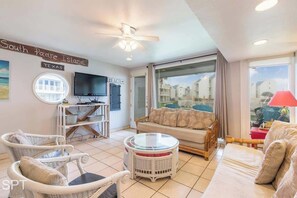 Condo, Multiple Beds, Patio, Garden View (Bahia Mar 418) | Living area