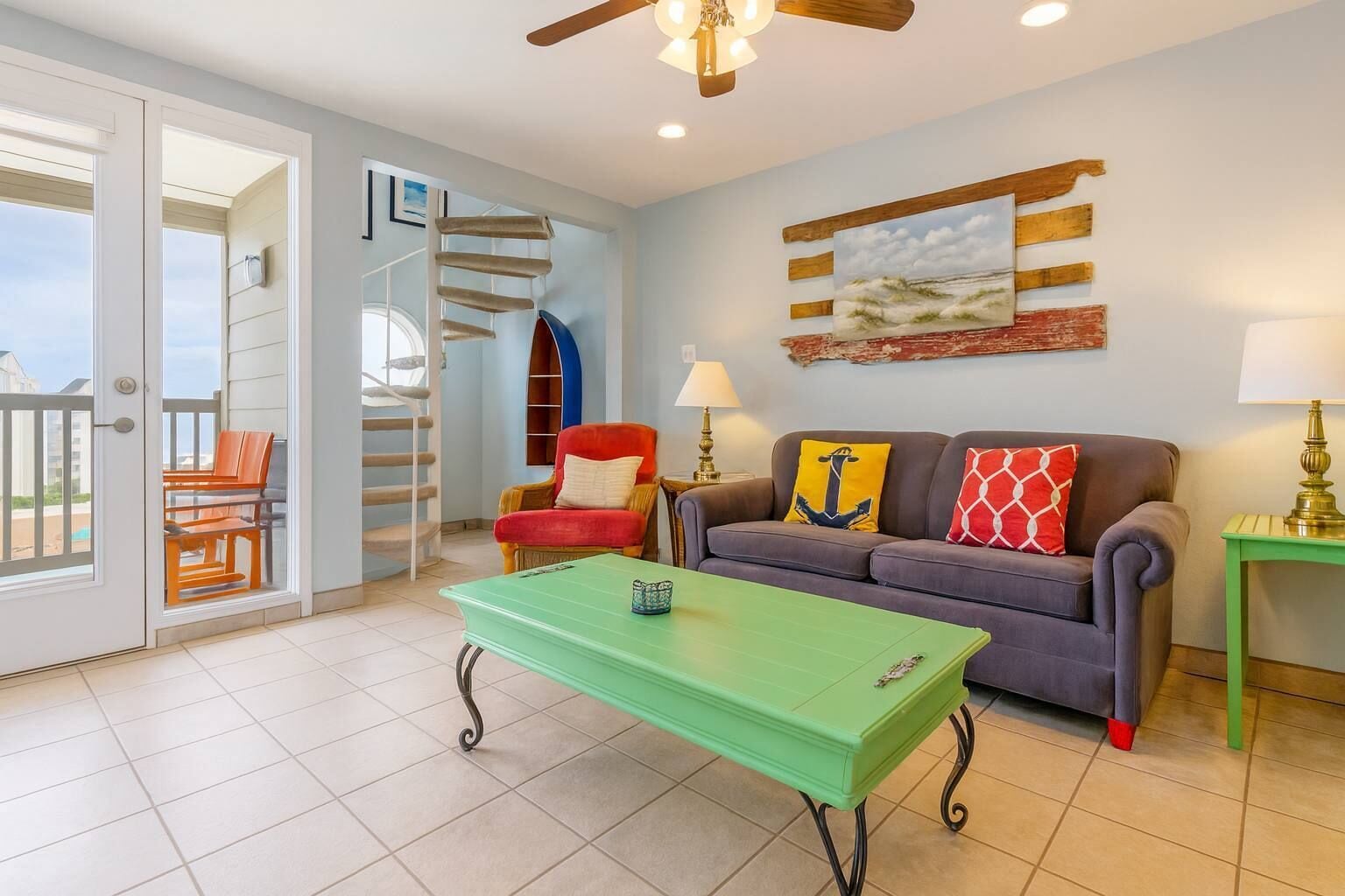 Condo, Multiple Beds, Balcony, Ocean View (Bahia Mar 478F) | Living area | 42-inch flat-screen TV with digital channels