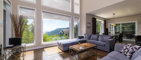 Smart-tv och eldstad