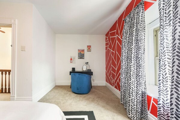 Desk, iron/ironing board, travel cot, free WiFi