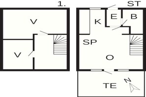 Apartment | Floor plan - 6 Person Holiday Park Home in Borre (Borre)