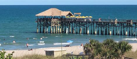 On the beach, beach towels
