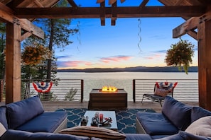Terrace/patio - Lake Retreat: Skyfall Ranch! Located on Lake Coeur d'Alene (Harrison)