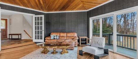 TV, caminetto, studio