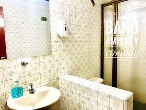Bathrobes, towels, soap, toilet paper