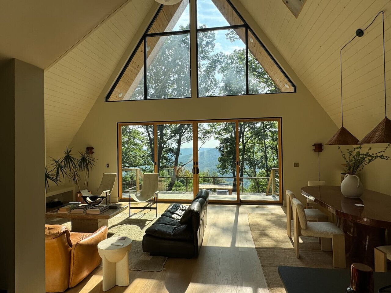 Télévision, cheminée, chaîne hi-fi