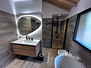 Shower, hair dryer, bidet