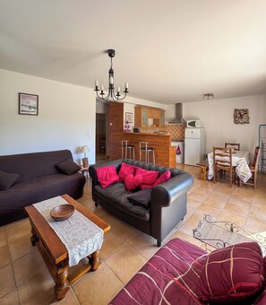 TV, DVD player, books - Maison de Montagne 3 Pièces - 90m² 5 à 7 Personnes Surplombant le Champsaur (Saint-Michel-de-Chaillol)