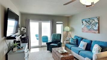 Condo (#1006 - No Pets) | Living area | 42-inch flat-screen TV with cable channels