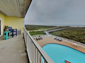 Condo (2 Bedrooms) | Terrace/patio - Grand Caribbean by Silver Sands Vacation Rentals (Port Aransas)
