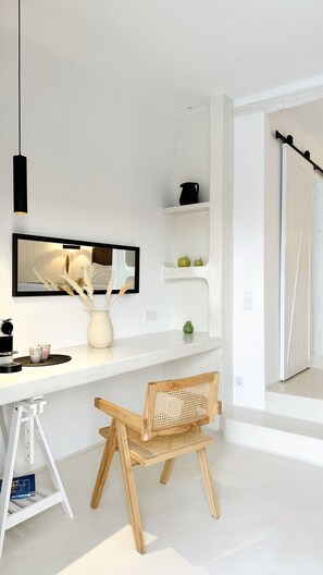Superior Suite, Pool View | 1 bedroom, desk, laptop workspace, blackout curtains - Myconian Theros (Mykonos)