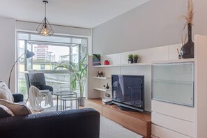 Living area - Blue Ocean Apartment (A Coruña)