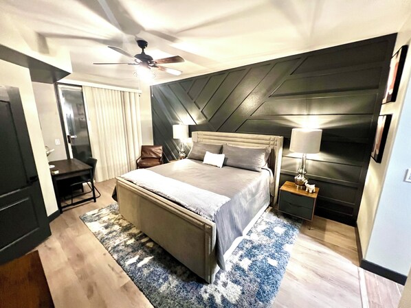 2 bedrooms, desk, iron/ironing board, free WiFi