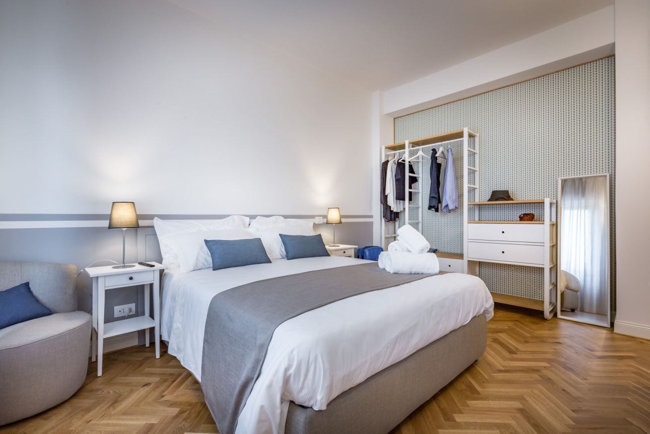 1 室のベッドルーム、アイロン / アイロン台、WiFi、ベッドシーツ