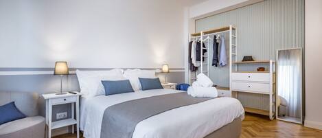 1 室のベッドルーム、アイロン / アイロン台、WiFi、ベッドシーツ